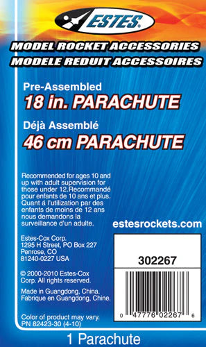 18 inch Printed Parachute - Echo Six Hobbies