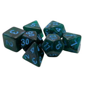 Lake Bottom - 7 Piece DnD Dice Set | Acrylic RPG Gaming Dice