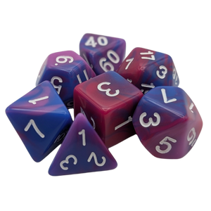 Fantasy Imagination - 7 Piece DnD Dice Set | Acrylic RPG Gaming Dice