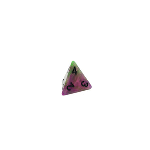 Poison Petals - 7 Piece DnD Dice Set | Acrylic RPG Gaming Dice