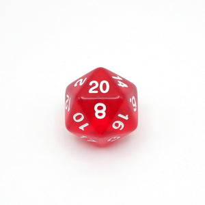 Ruby Ingots - 7 Piece DnD Dice Set | Acrylic RPG Gaming Dice