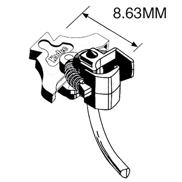 Kadee #52 HO NEM 363 European-Style Couplers - Medium (8.63mm .340 inch 11/32")