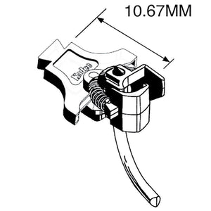 Kadee #53 HO NEM 363 European-Style Couplers - Long (10.67mm .420 inch , 27/64")