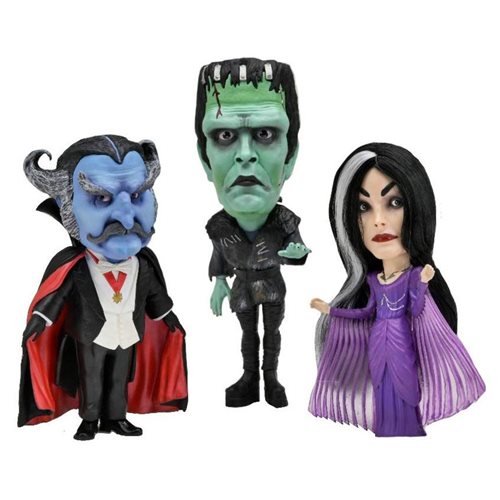 Little Shop of Magic NECA Rob Zombie's The Munsters Little Big Head Stylized Vinyl Figures 3-Pack — Toys and Collectible