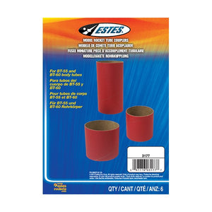 Estes - BT55, BT60 Body Tube Couplers, for Model Rockets, (6pcs)