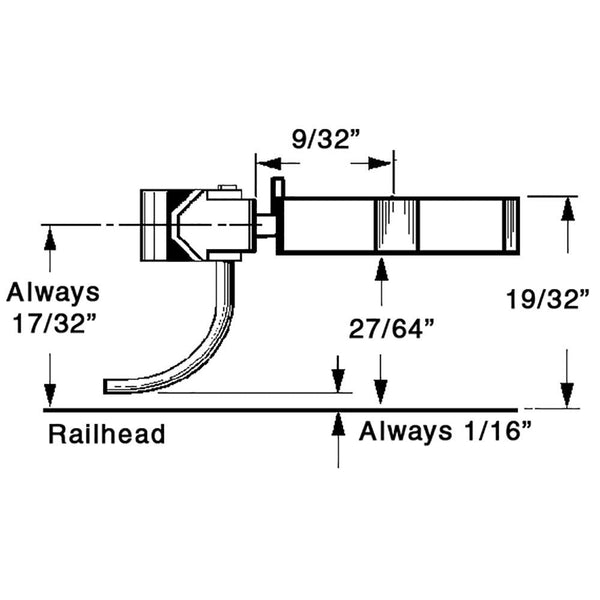 Kadee #808 S scale Dark Brown Magne-Matic Couplers (2 Pair)