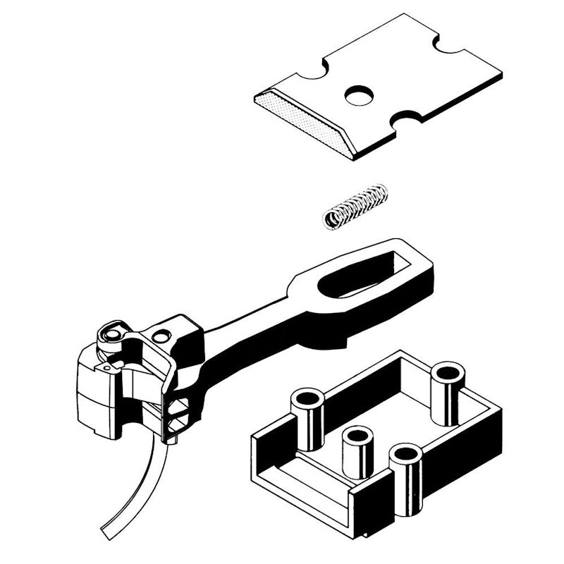 Kadee 918 G Scale Long Coupler Straight Centerset with Body Mount Gearboxes