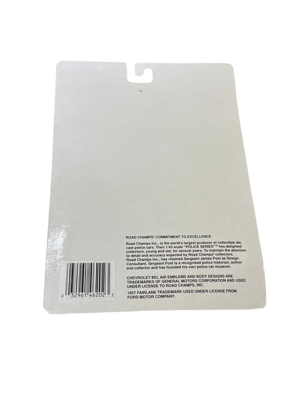 Road Champs Chevrolet Bel Air Diecast blue