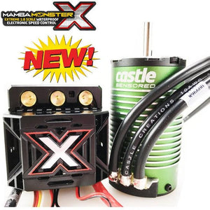 Castle Creations Mamba Monster X  1/8 WP ESC + Sensored 1512-2650KV Motor COMBO