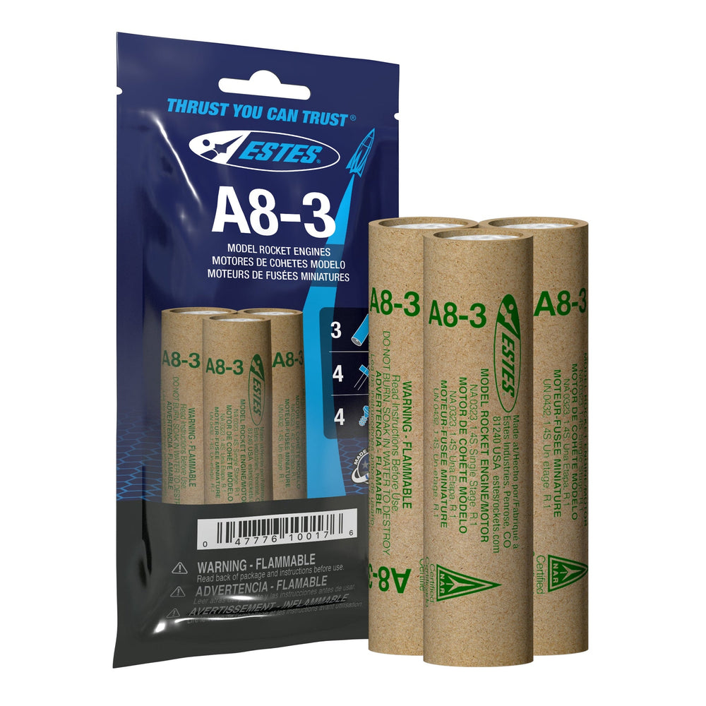 ESTES - A8-3 Model Rocket Engines (3pk)