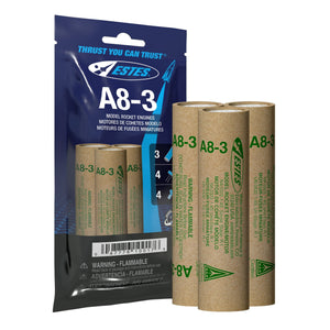 ESTES - A8-3 Model Rocket Engines (3pk)