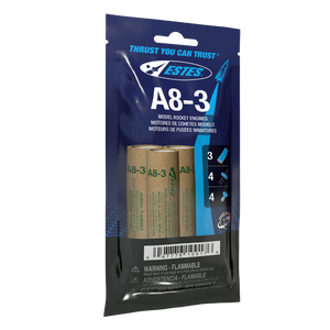 ESTES - A8-3 Model Rocket Engines (3pk)