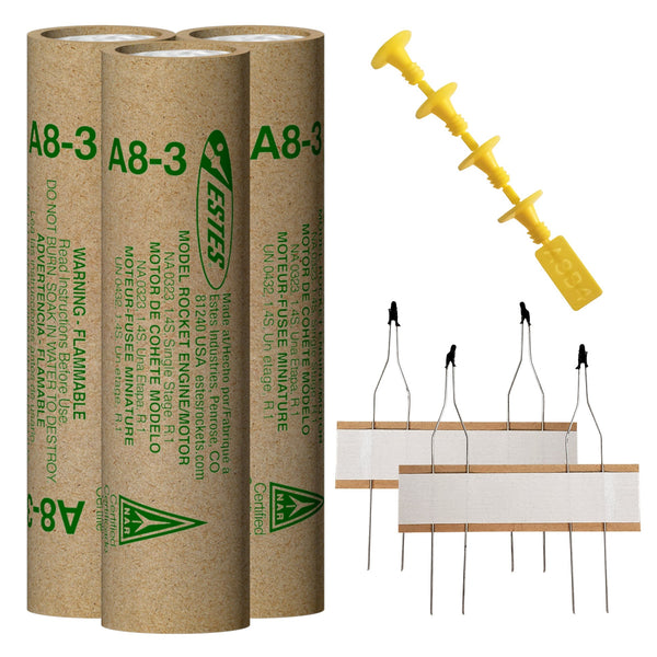 ESTES - A8-3 Model Rocket Engines (3pk)