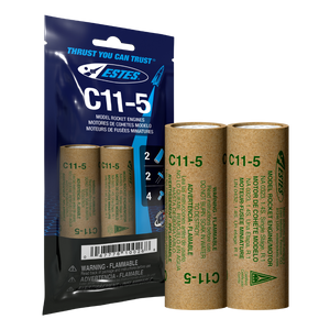 C11-5 Model Rocket Engines, (2pk)