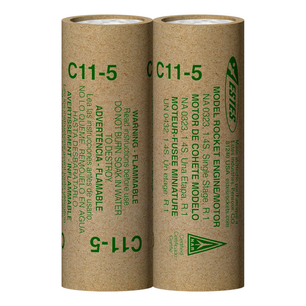C11-5 Model Rocket Engines, (2pk)