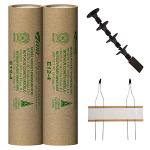 E12-4 Model Rocket Engines, (2pk)