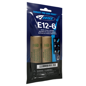 E12-6 Model Rocket Engines (2pk)