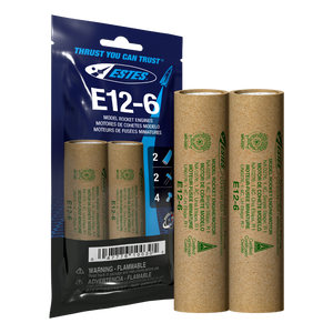 E12-6 Model Rocket Engines (2pk)