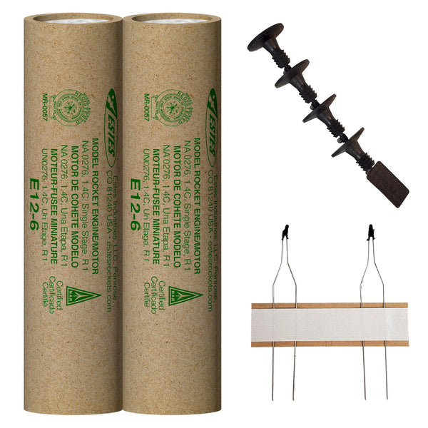 ESTES - E12-6 Model Rocket Engines (3pk)