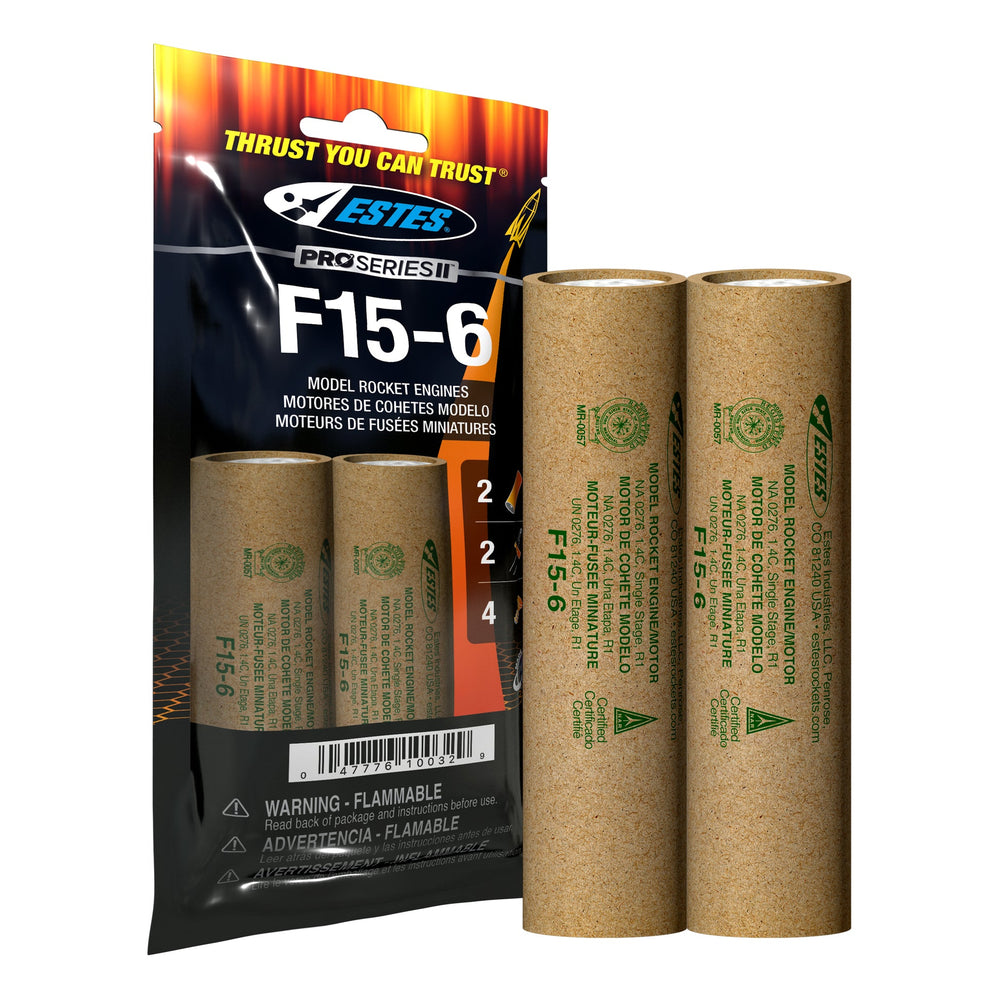 F15-6 29mm Model Rocket Engines (2pk)
