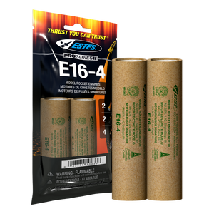 E16-4 29mm Model Rocket Engines (2pk)