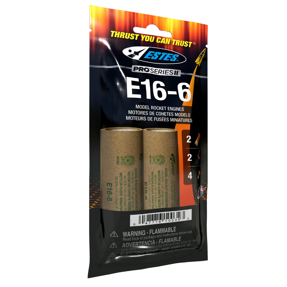 ESTES E16-6 Engines (29 mm)