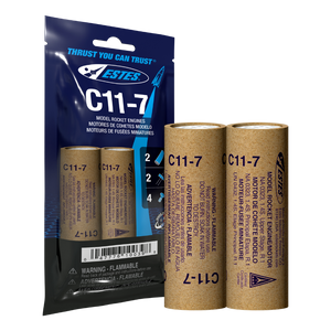 C11-7 Model Rocket Engines, (2pk)