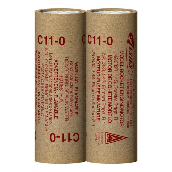 ESTES - C11-0 Model Rocket Engines (2pk)