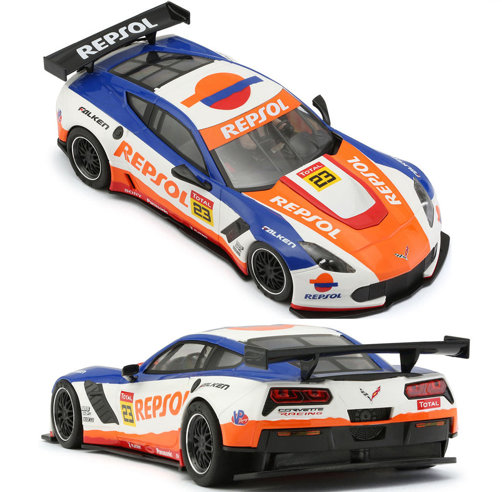 NSR Chevy Corvette C7R REPSOL #23 Sidewinder 1/32 Slot Car 0131