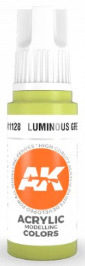 Black Forest® Hobby Supply Co AK Interactive 11128 Luminous Green 3G Acrylic Paint 17ml Bottle — Glues, Paints, Tools > AK
