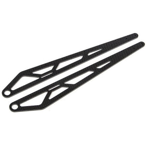 Associated ASC72086 DR10M FT Wheelie Bar Suspension Arms carbon fiber