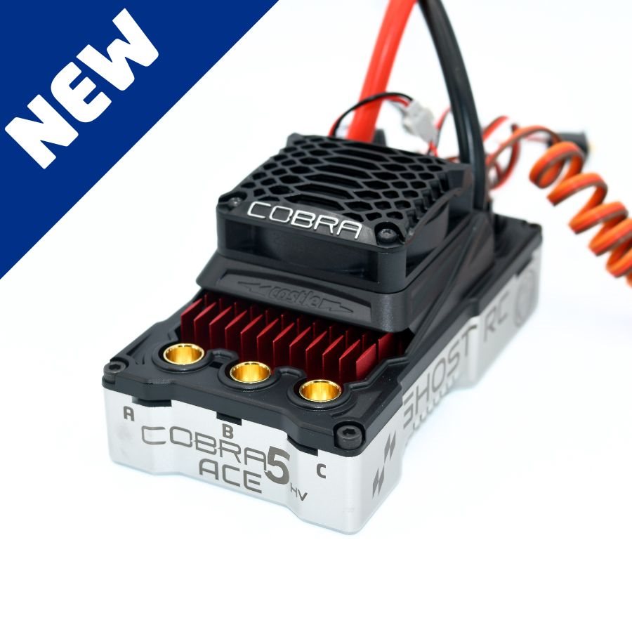 Ghost RC Cobra 5 HV ACE 1/5th Drag/Speed Run Brushless Sensored ESC 6-12s