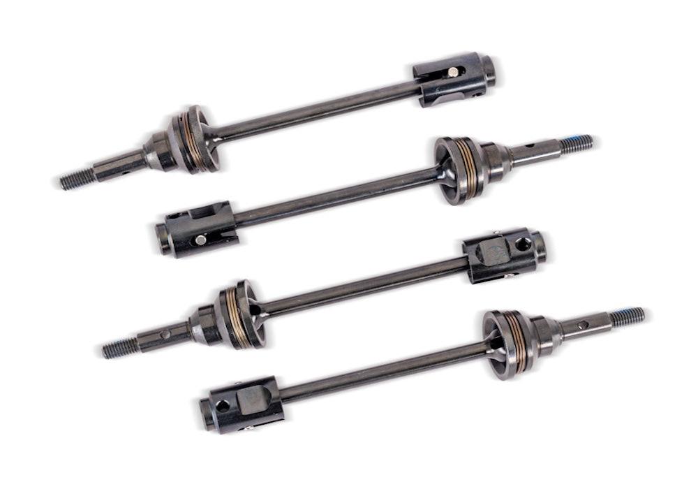 PowerHobby Traxxas 10789X WideMaxx Steel CV Driveshafts & Drive Cups (4)