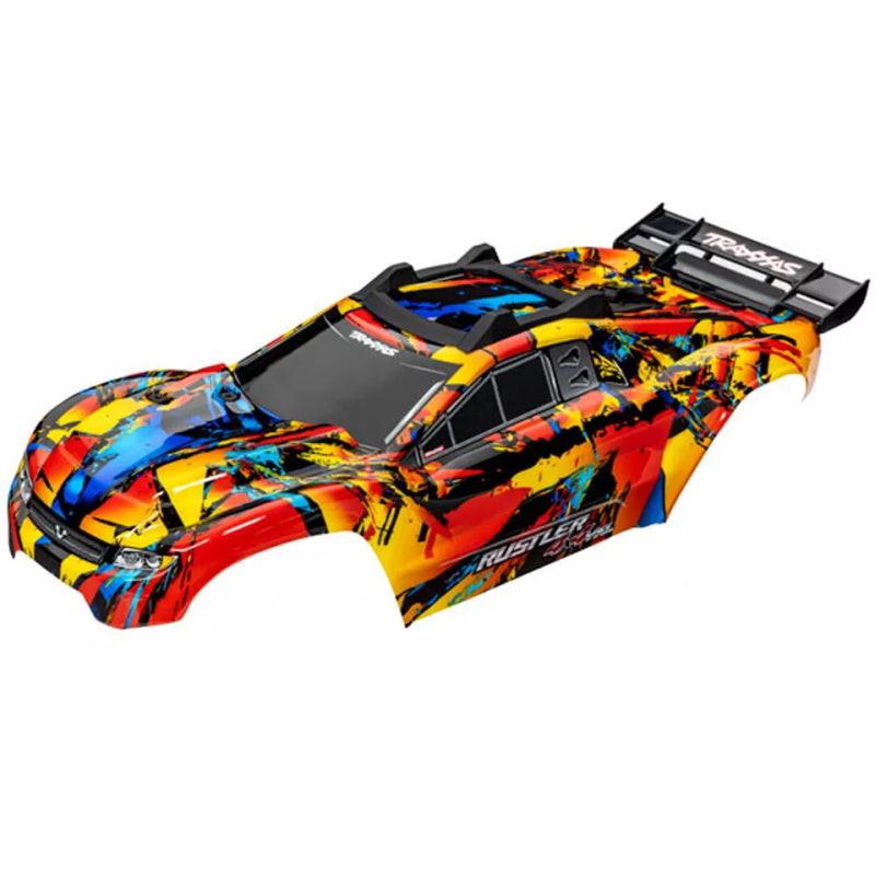 PowerHobby Traxxas 6718R Rustler 4x4 Body Shell - Solar Flare