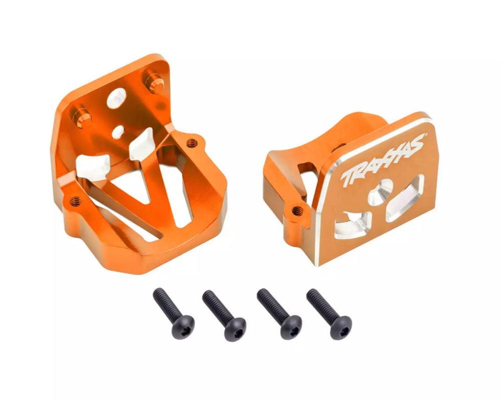 PowerHobby Traxxas 7760-ORNG - Motor Mount Aluminum Orange Front & Rear For XRT / X-Maxx