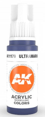 Black Forest® Hobby Supply Co AK Interactive 11179 Ultramarine 3G Acrylic Paint 17ml Bottle — Glues, Paints, Tools > AK