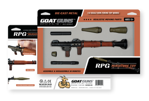 GoatGuns 1/3 Scale Die Cast RPG Model, Black — Diecast Replica Guns