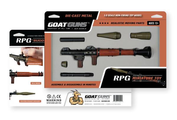 GoatGuns 1/3 Scale Die Cast RPG Model, Black — Diecast Replica Guns