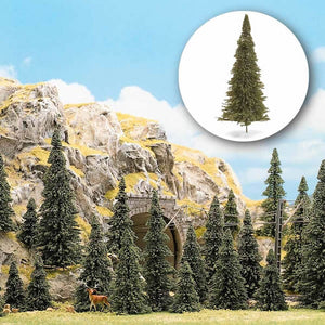 Black Forest® Hobby Supply Co Busch 6571 N Scale Trees - Coniferous pkg(30) -- Pine Set - 1-3/16 to 2-3/16" — N Scale