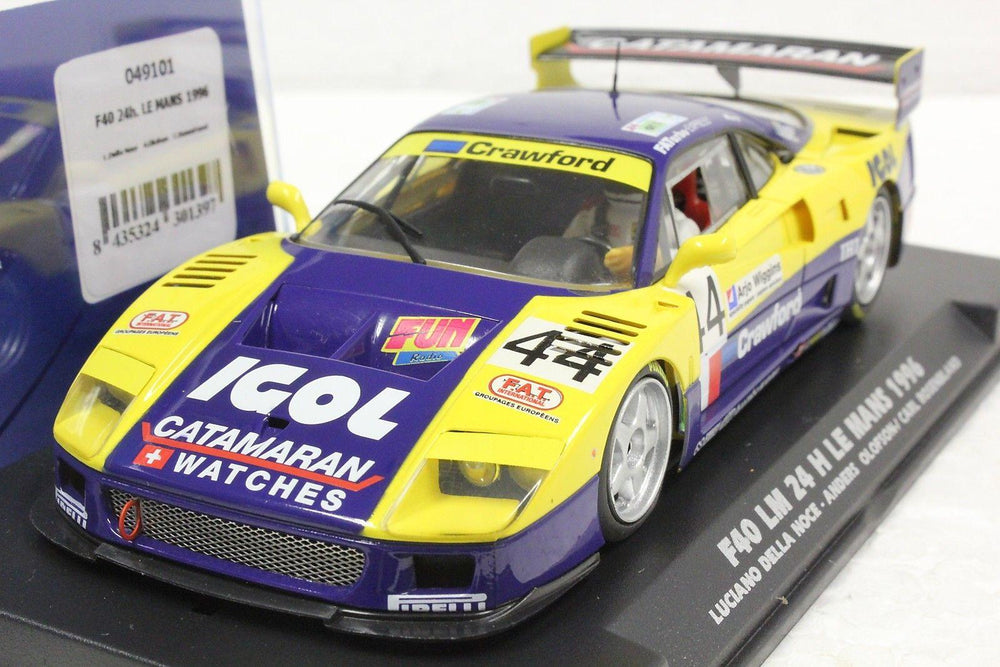 Fly Ferrari F40 #44 24h Le Mans 1996 1/32 Slot Car049101 for Revoslot Slot.it