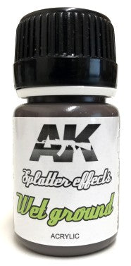 Black Forest® Hobby Supply Co AK Interactive 8087 Splatter Effects Wet Ground Acrylic 35ml Bottle — Glues, Paints, Tools >