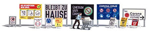 Black Forest® Hobby Supply Co Busch 7911 HO Scale 1/87 Urgent Shopping Scene — HO Scale Scenery > Busch