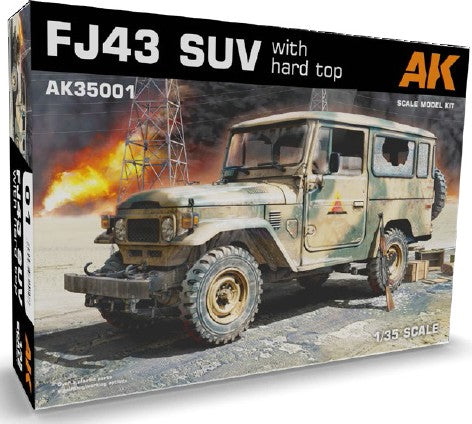 Black Forest® Hobby Supply Co AK Interactive 35001 1/35 FJ43 SUV w/Hardtop (Plastic Kit) — Paints, Tools, Supplies > AK