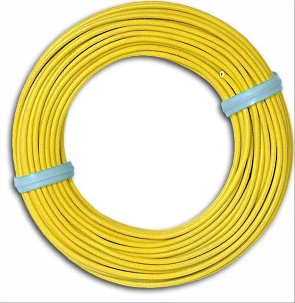 Busch 1791 All Scale Single-Conductor Hook-Up Wire, Yellow