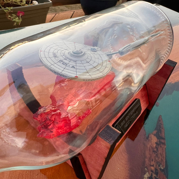 CCHobbyFun Star Trek NCC-1701-A Enterprise in a Bottle