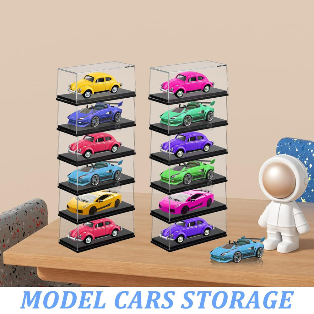 Planet N Toys Clear Model Car Case Display Organizer Storage for 1/64