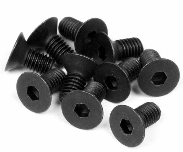 HPI Racing Z081 Flat Head Screw M3x6mm Hex Socket (10pcs) HB R10 / Pulse 4.6