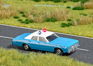 Busch 5629 HO Scale 1976 Dodge Monaco Police Car, Lights