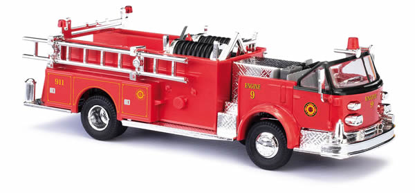 Black Forest® Hobby Supply Co Busch 46030 HO Scale 1968 American LaFrance Open-Cab Pumper Fire Department — HO Scale
