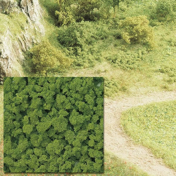 Black Forest® Hobby Supply Co Busch 7361 A Scale Foam Flock Ground Cover -- Spring Green 16-15/16oz 500ml — All Scale